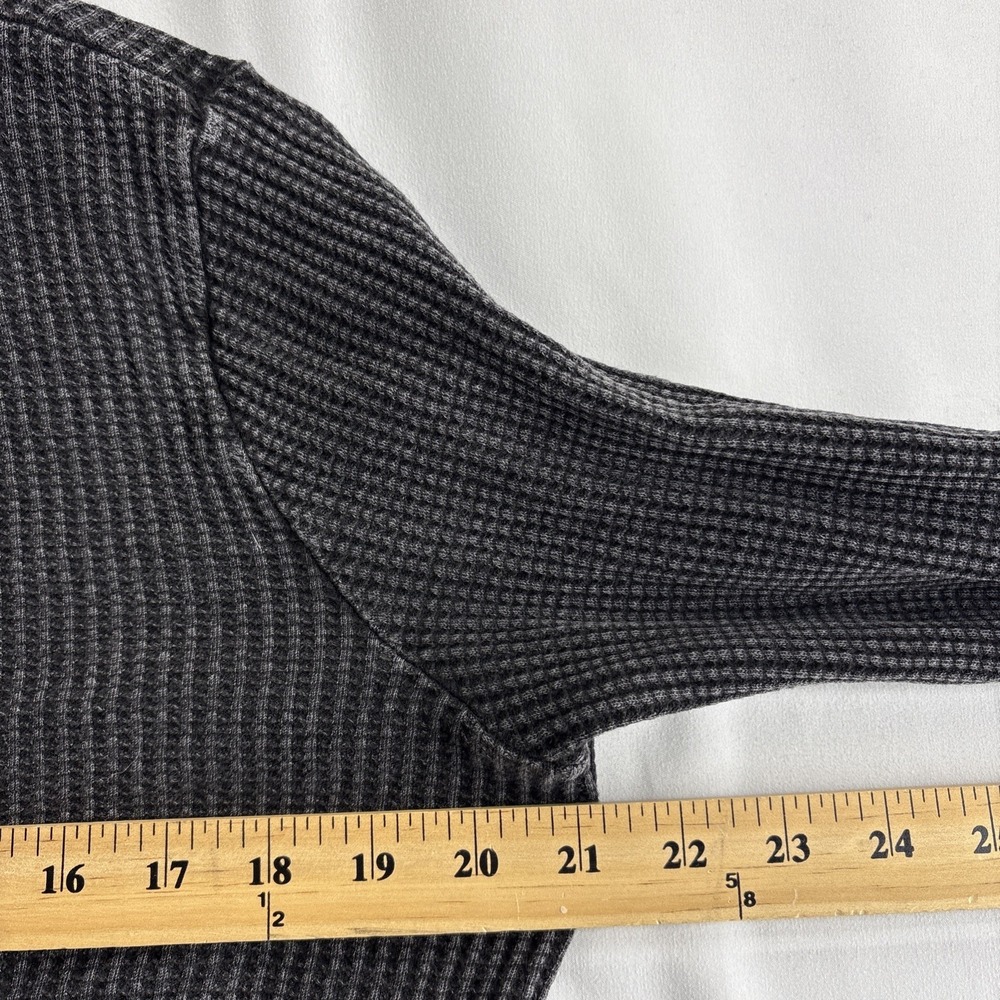 FP One Cropped Shirt Woman's Small Black Long Sleeve - Picture 2 of 6